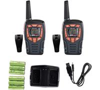 COBRA AM855 Portata fino a 10 km con 1963 Combinazioni di Canali Disponibili da 16 Canali e 121 Codici Segreti, Impermeabile con Torcia LED, Risparmio energetico, Confezione da 2 Pezzi, Colore