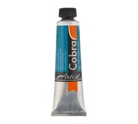 Cobra Artist Colore ad olio miscelabile con acqua - Blu Turchese 565 - Tubetti da 40 ml - Senza solventi - Professionale - Alta pigmentazione - Eccellente resistenza alla luce