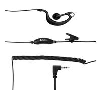 Cobra Auricolare in-ear C-Style da 2,5 mm con auricolare in schiuma, nero