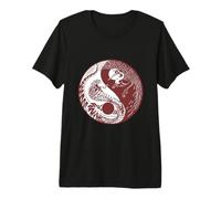 Cobra e Gru, Yin e Yang Chi-Gong Tai-Chi Yoga Qi Gong Maglietta Premium