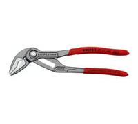 KNIPEX Cobra® ES Pinza regolabile per tubi e dadi extra-affusolata Rivestiti in resina sintetica antiscivolo bonderizzata grigia 180 mm, 87 51 180 SB