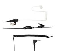 Cobra GA-SV01 2,5 mm Surveillance Walkie Talkie Headset with Microphone Compatible with All Cobra MicroTalk Two-Way Radios, Silicone Ear Tip, Black