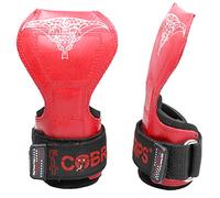 Cobra Grips PRO Guanti da Sollevamento Pesi, Cinghie Resistenti, Alternative ai Ganci di Sollevamento, Migliori per Deadlift, Regolabili, Imbottitura in Neoprene, Supporto per Bodybuilding (Gomma