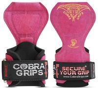 Cobra Grips PRO Guanti da Sollevamento Pesi con Cinghia Resistente Alternativa ai Ganci di Sollevamento per Sollevamenti con Imbottitura in Neoprene Regolabile per Supporto al Polso da Bodybuilding