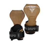 Cobra Grips Pro Guanti per sollevamento pesi, cinghie resistenti, ganci alternativi per sollevamento pesi, ideali per stacchi da terra, regolabili in neoprene imbottito, polsiere di supporto per