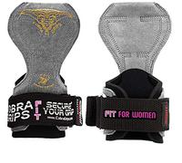 Cobra Grips V2 Prese per Sollevamento Semplifica i Tuoi allenamenti con la Presa a Cuscinetti (Fit Charcoal Leather)