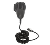 Cobra HG M77 - Microfono CB di ricambio premium con cancellazione del rumore (nero) - Connettore a 4 pin, cavo da 2,8 m, guscio in ABS resistente, griglia a rete metallica, lato sinistro push to talk,