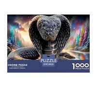 Cobra Jigsaw Puzzles 1000 Pezzi Puzzle Vita Selvaggia per Adulti Puzzle Stimolanti Gioco Educativo per Tutta la Famiglia, per Donne, Regali per Uomini Cartone 100% Riciclato 38x26cm/1000pcs