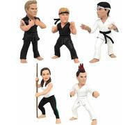 Cobra Kai Collezione Completa Di 5 Figure 3" In PVC Figure 8Cm Nuove Sigillate