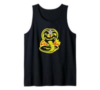 Cobra Kai Front and Back Sweep the Leg and Cobra Logo Show Canotta