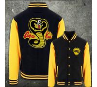 Cobra Kai Giacca Da Baseball Ricamata Eagle Fang Karate Kid Miyagi Do Anni '80