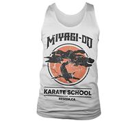 Cobra Kai Licenza Ufficiale Miyagi-Do Karate School Canottiera Vest (Bianca), Medium