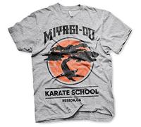 Cobra Kai Licenza Ufficiale Miyagi-Do Karate School Uomo Maglietta (Heather Grigio)