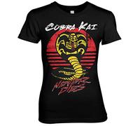 Cobra Kai Licenza Ufficiale Never Dies Donna Maglietta (Nero), XX-Large