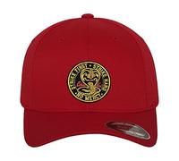 Cobra Kai Licenza Ufficiale Patch Flexfit cap (Rosso), Small/Medium
