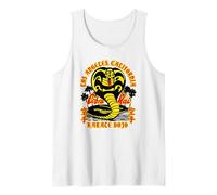 Cobra Kai Logo di Karate Dojo Canotta, Uomo, Bianco, L
