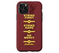 Cobra Kai Strike First Red and Gold Snake Logo TV Show Custodia per iPhone 11 Pro