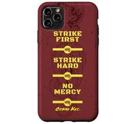 Cobra Kai Strike First Red and Gold Snake Logo TV Show Custodia per iPhone 11 Pro Max