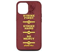 Cobra Kai Strike First Red and Gold Snake Logo TV Show Custodia per iPhone 12/12 Pro