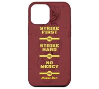 Cobra Kai Strike First Red and Gold Snake Logo TV Show Custodia per iPhone 12 Pro Max