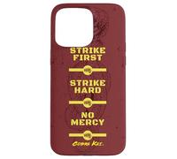 Cobra Kai Strike First Red and Gold Snake Logo TV Show Custodia per iPhone 15 Pro Max