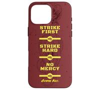 Cobra Kai Strike First Red and Gold Snake Logo TV Show Custodia per iPhone 16 Pro Max