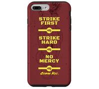 Cobra Kai Strike First Red and Gold Snake Logo TV Show Custodia per iPhone 7 Plus/8 Plus
