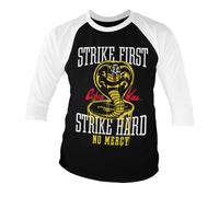 Cobra Kai - Strike Primo Rigido - No Mercy Baseball 3/4 Maniche T-Shirt