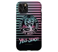 Cobra Kai Yes Sensei Retro Stripes Vaporwave TV Show Custodia per iPhone 11 Pro