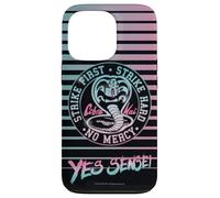 Cobra Kai Yes Sensei Retro Stripes Vaporwave TV Show Custodia per iPhone 13 Pro