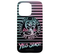 Cobra Kai Yes Sensei Retro Stripes Vaporwave TV Show Custodia per iPhone 15 Pro Max