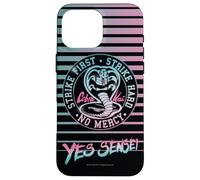 Cobra Kai Yes Sensei Retro Stripes Vaporwave TV Show Custodia per iPhone 16 Pro Max