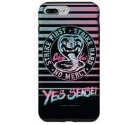 Cobra Kai Yes Sensei Retro Stripes Vaporwave TV Show Custodia per iPhone 7 Plus/8 Plus