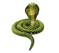 Cobra Peluche 1.7M Simulazione Farcito Realistico Verde Liscio Morbido Serpente Bambola per Prank Party Gift Room Decor per Bambini