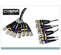Cobra Pro Cavo Frusta snake cable 8 XLR(F) 8 XLR(M) 15 metri multicavo Pro
