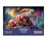Cobra Puzzles 1000 Pezzi Puzzle Jigsaw Vita Selvaggia per Adulti Gioco Educativo Puzzle Decorazione per Tutta la Famiglia, per Donne, Regali per Uomini Cartone 100% Riciclato 70x50cm/1000pcs