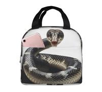 Cobra Snake Borsa per il pranzo per le donne riutilizzabile Lunch Box isolato Cooler Lunchbox portatile Lunch Tote Bag per gli uomini Grande Capacità Contenitore per il pranzo per il lavoro Picnic