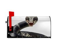 Cobra Snake copertura magnetica per cassetta postale, dimensioni standard, 53,3 x 45,7 cm, copertura magnetica per cassetta postale, decorazione per la casa e il giardino