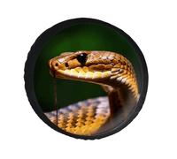 Cobra Snake - Copertura per ruota di scorta in pelle PVC, antipolvere, impermeabile, per camper da 30 pollici, camper, camion, SUV, adatto per diametro da 76,2 cm a 34 pollici