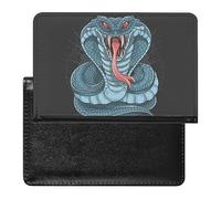 Cobra-Snake - Custodia per passaporto, sottile, con scomparto per carte di credito, per donne e uomini, Stile:, Taglia unica, MHXYZHW