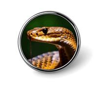 Cobra Snake Distintivo Rotondo Carino Spilla Cappelli Giacche Decorazione Personalizzata Spilla Abbigliamento Gioielli Accessori per Festa di Nozze Regalo
