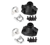 CobraCrawler Set di 2 coperture in alluminio per deflettori anteriori e posteriori, set di 3 pezzi, per asse dritto Vanquish H10 Optic Phoenix VRD F10 (nero, 2 pezzi)