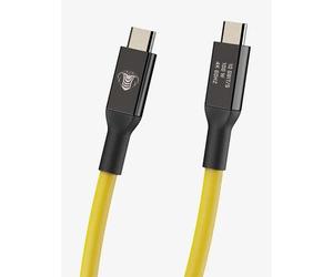 COBRAUNION Cavo di collegamento da USB-C a USB-C Dritto - Dritto giallo