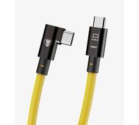 COBRAUNION Da USB-C a USB-C 90 - Cavo Tether Dritto - angolato a 90 giallo