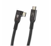 COBRAUNION Da USB-C a USB-C 90 - Cavo Tether Dritto - angolato a 90 nero