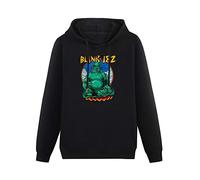 CoByda Blink 182 Buddha Men's Black Hooded Unisex Sweatshirt M