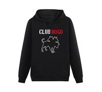CoByda Club Dogo Sweatshirt Vent all If You Were Men's Black Hooded Unisex Sweatshirt L