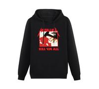 CoByda Kill Em all Men's Black Hooded Unisex Sweatshirt M