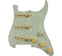 CoByda Protezione per pickup Strat precablata SSS, Alnico V, bobina singola, multi-interruttore, tipo a 7 vie, protezione per pickup completamente carico, per parti di ricambio per chitarra Fender