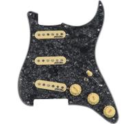 CoByda Protezione per pickup Stratocaster SSS precablata Alnico V, bobina singola, multi-interruttore, tipo a 7 vie, protezione per pickup completamente carico, parti di ricambio per chitarra Fender